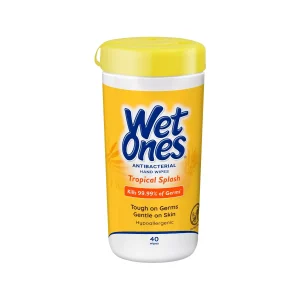 Wet Ones Antibacterial Hand Wipes Tropical Splash